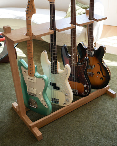 Premium Wood Guitar Stand Design: The Olin
