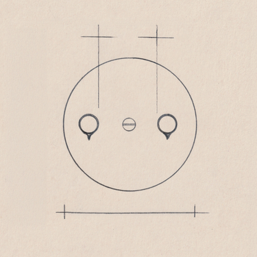 hyla guitar wall mount design pencil drawing