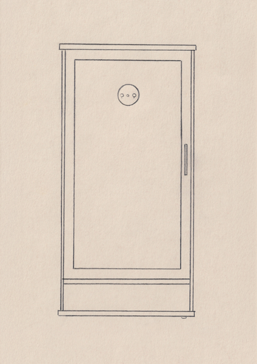 guitar wall mount display cabinet drawing