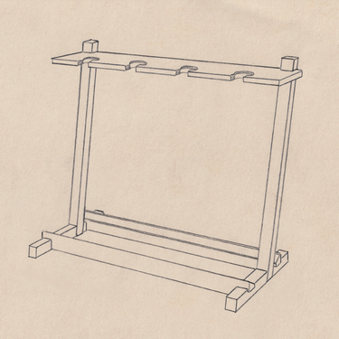 amf olin multi guitar stand design drawing