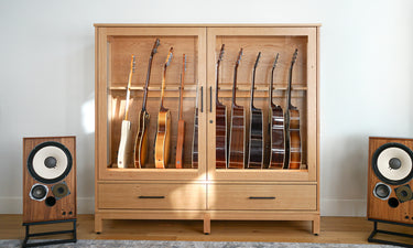 a state-of-the-art climate controlled guitar humidor from american music furniture 