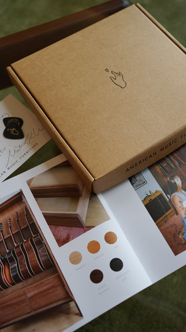 amf wood sample kit for music room interior design
